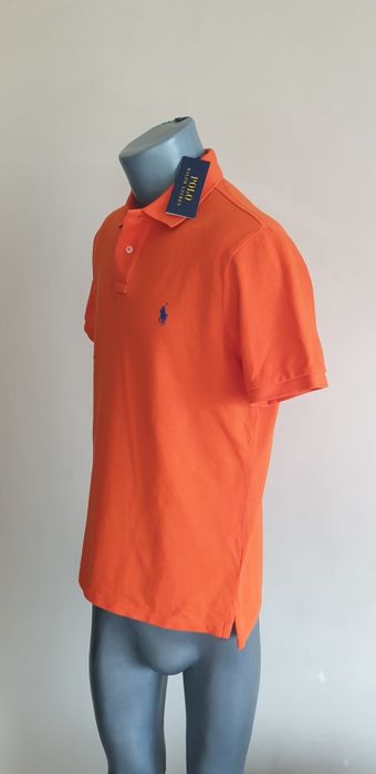 POLO Ralph Lauren Pique Cotton Custom Slim Fit  M НОВО ОРИГИНАЛ Мъжка Тениска