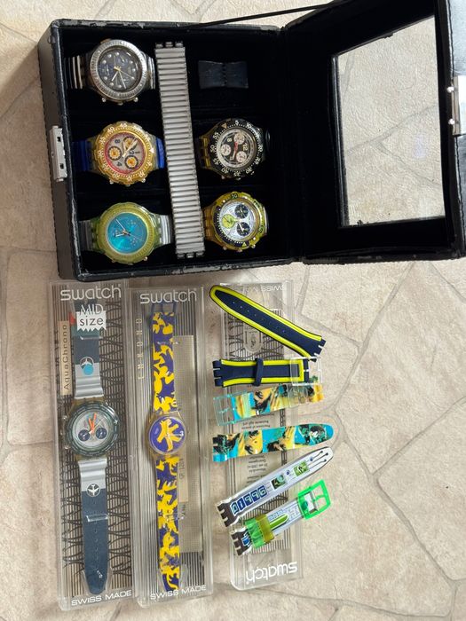 Lot 7 ceasuri Swatch Vintage anii '90