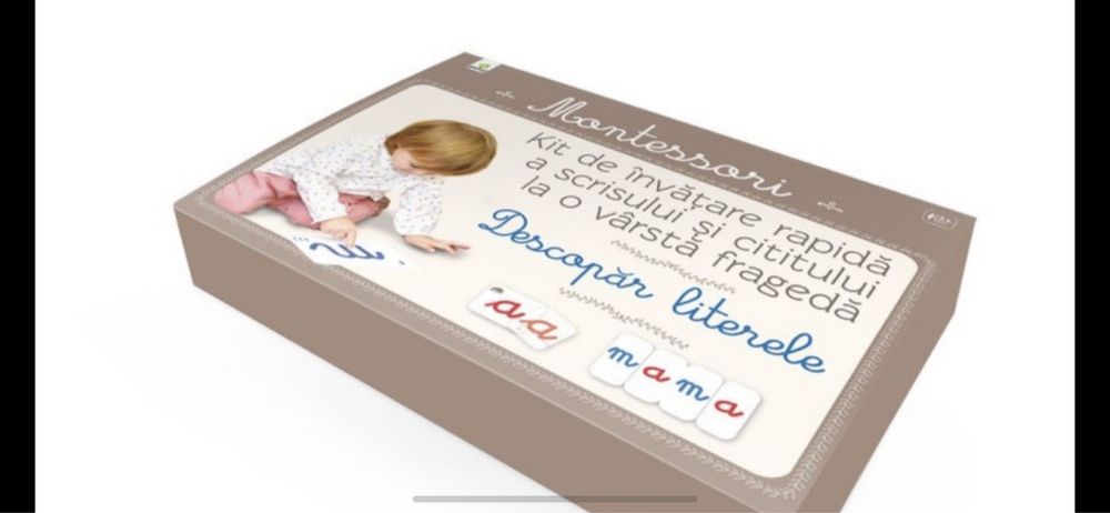 Descopăr literele Montesorri preț 90 lei