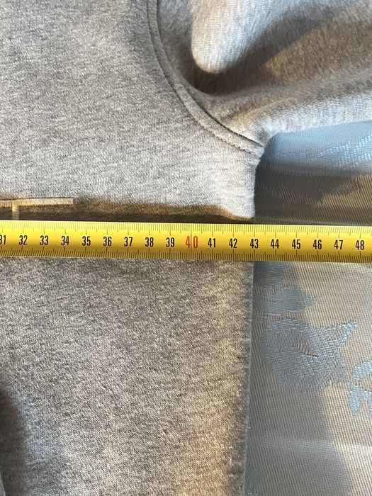 Gant, hanorac damă, cu glugă, gri deschis, bumbac