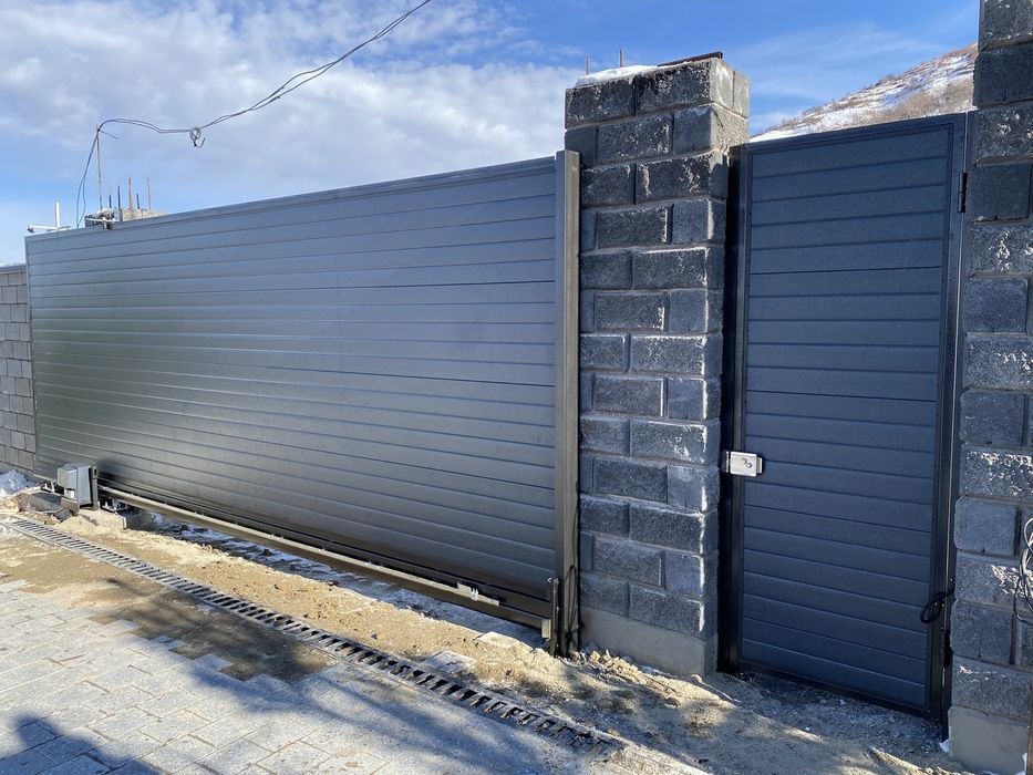 Ворота откатные и распашные. Монтаж