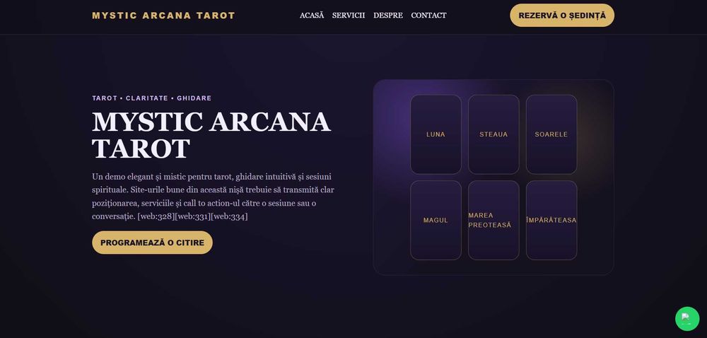 Creare site web de prezentare | Web design + SEO | de la 450 lei
