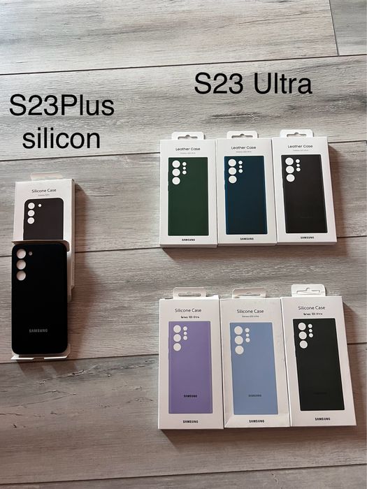 Huse Piele/Silicon Samsung Leather/Silicone Cover seria S22/23/24/S25