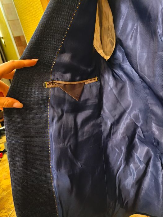 Пиджак темно синий