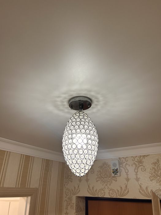 Люстры б/у под серебро