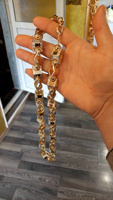 Мъжки позлатени ланци с 14карата златно покритие