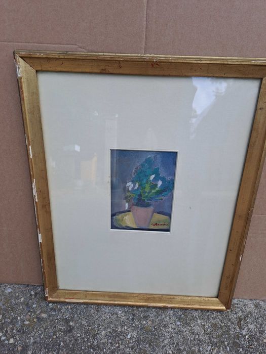 tablou pictura 40/49 cm semnat Atanasiu