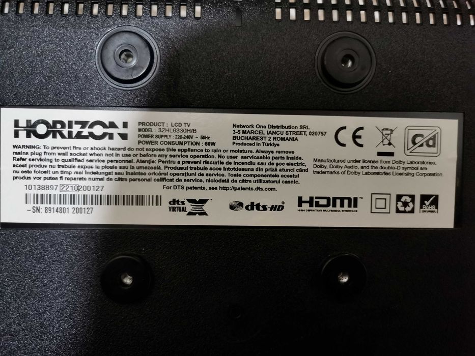 piese vestel televizor smart Horizon LCD TV 32 placa baza sursa t-con