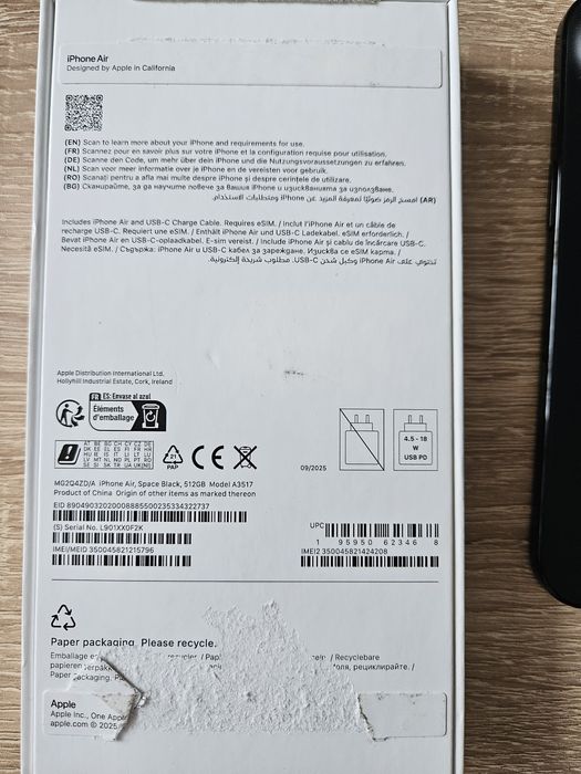 Iphone Air Space Black