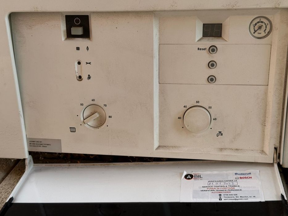 Centrala Buderus U052-28T, boiler fisurat