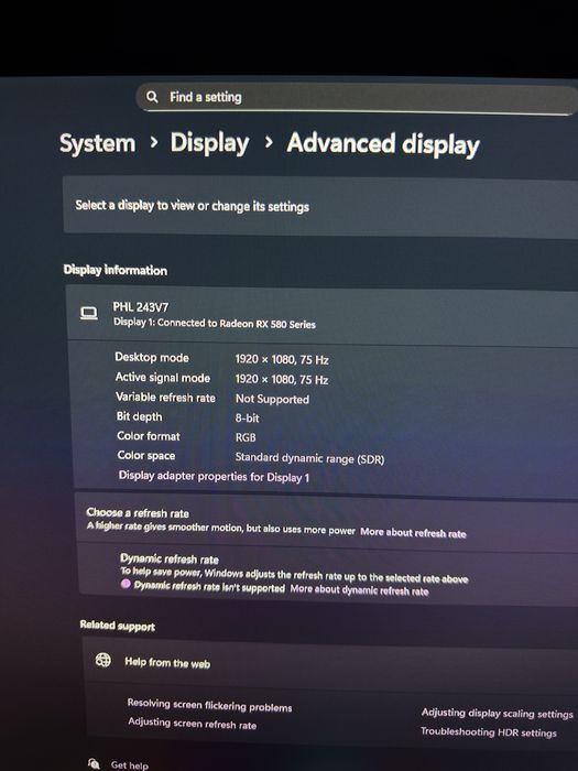 Monitor Philips, 75 hz, 1980x1080, OLED