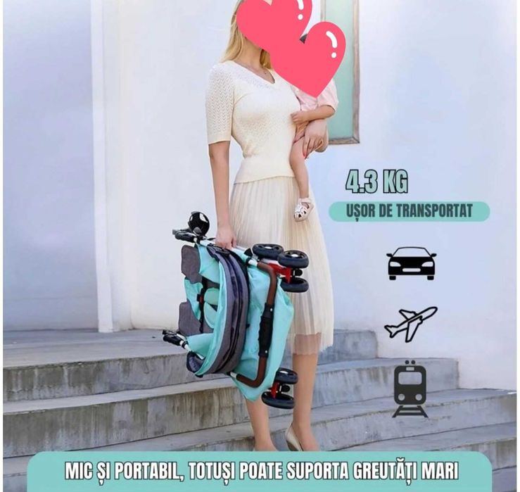 Carucior copii, diferite culori