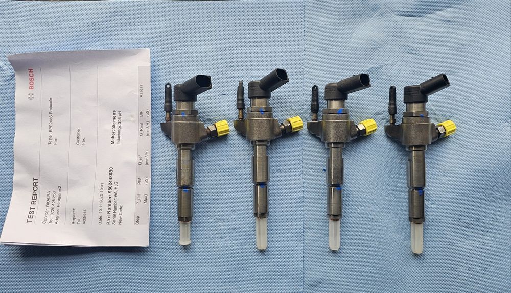 Injectoare reconditionate 9802448680 Ford 1.6 Hdi euro 5 euro 6 reparatii injectoare ford , 2 ani garanție