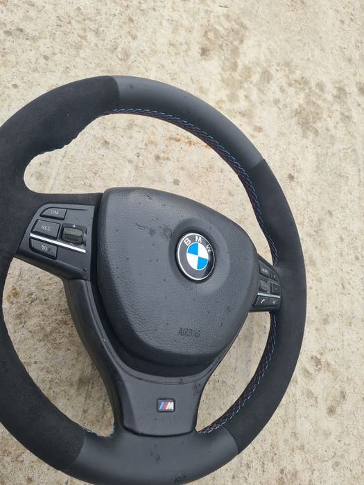 Volan M bmw f10 f11 alcantara cu piele nappa