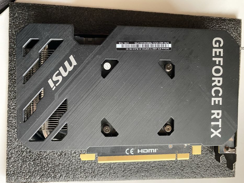 Видео карта с гаранция-RTX 4060 Ti MSI VENTUS 2x black 8GB