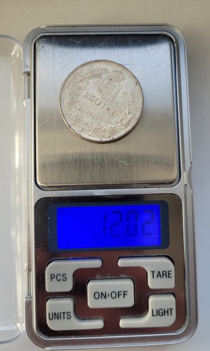 Moneda veche argint România 250 de lei 1939.