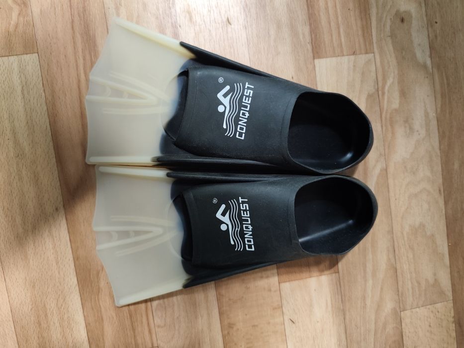 Ласты детские черные (с сеткой)