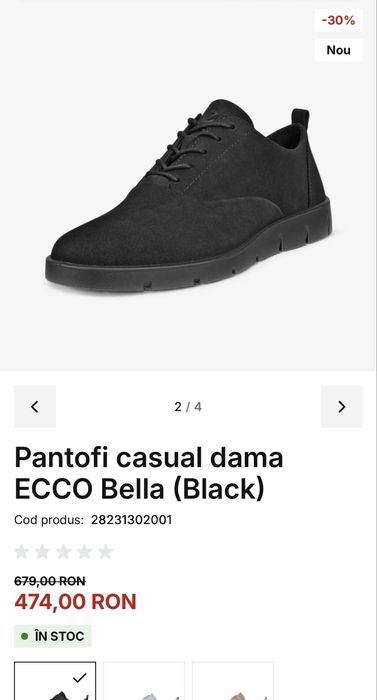 Pantofi dama Ecco marime 37 si 38