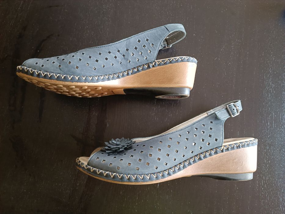 Дамски сандали Rieker 41 номер от естествена кожа