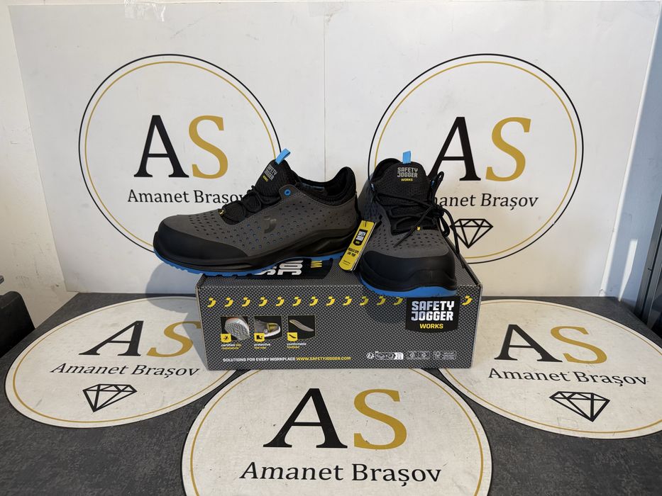 Pantofi bocanci de santier cu fier in varf Safety Jooger Works Marimea 44