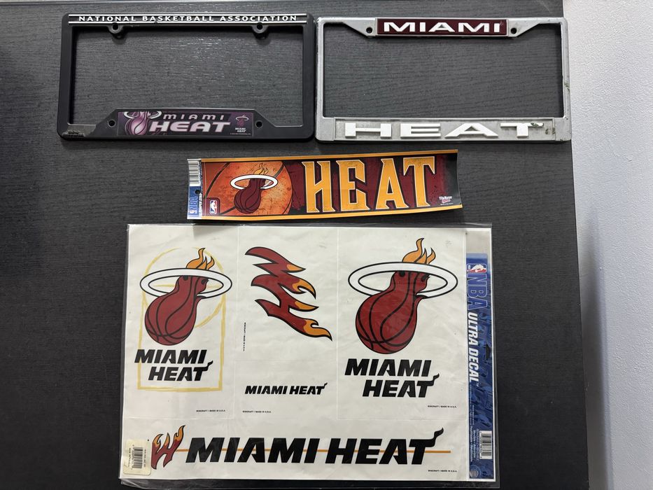 NBA Miami Heat Set Cadou Fan, autocolante , rame placuta inmatriculare