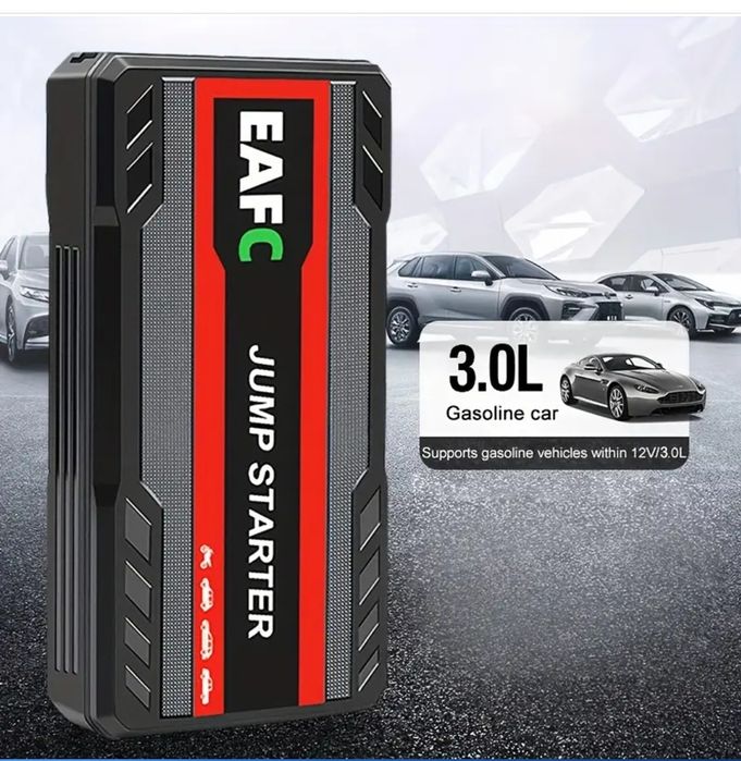Robot Pornire Auto Jump Starter cu PowerBank și Lanterna LED +Geanta