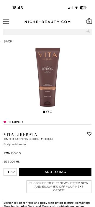 Vita Liberata tanner set autobronzant
