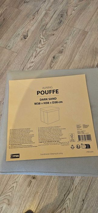 Taburet AUNING 38x38 nisipiu catifea