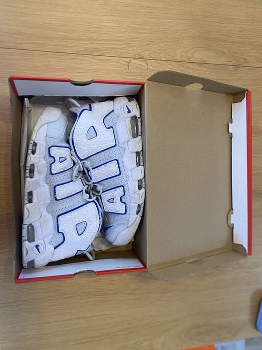 Nike Air More Uptempo Embossed White Royal Blue FD0669-100 №44.5