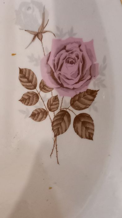 Vand 2 platouri superbe porțelan, ovale,cu model,mărimi mari