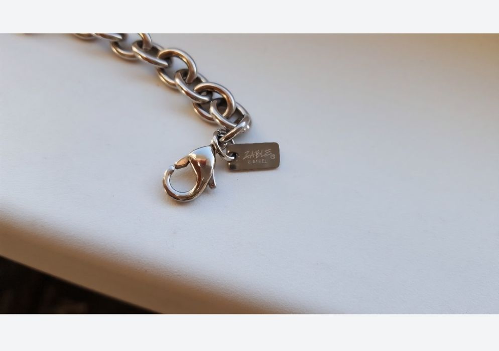 Ефектен колан с камъни цирконии, 94-101см и  дамска гривна Zable