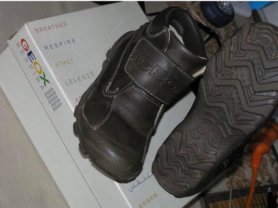 Ghete baiat GEOX-marimea 30,inter19,5cm,piele,ca Salomon,Ecco