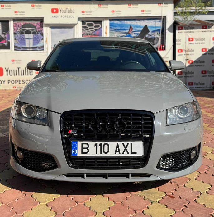 AUDI S3/ 650 CP pe DYNO/ cutie custom/ turbina/ pistoane/ biele