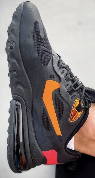 Pantofi sport Air Max 270 React CV1641001, Negru/Portocaliu, PRV 42/43
