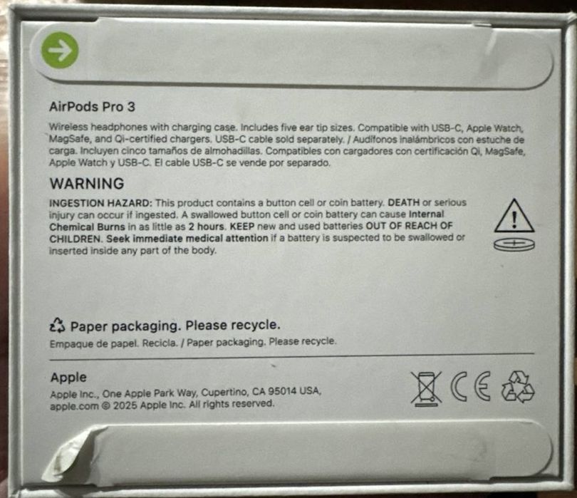 Продам air pods pro 3 на гарантии