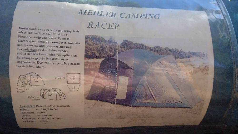 Cort 6-8 persoane, H interior 1.90 m, camping munte/mare, Germania