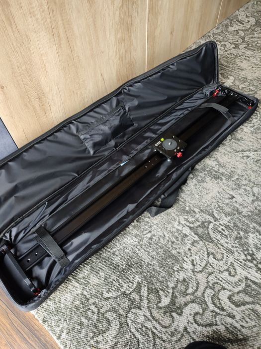 Slider Foto Dolly 100 CM NOU cu cap trepied si husa tot noua, aluminiu