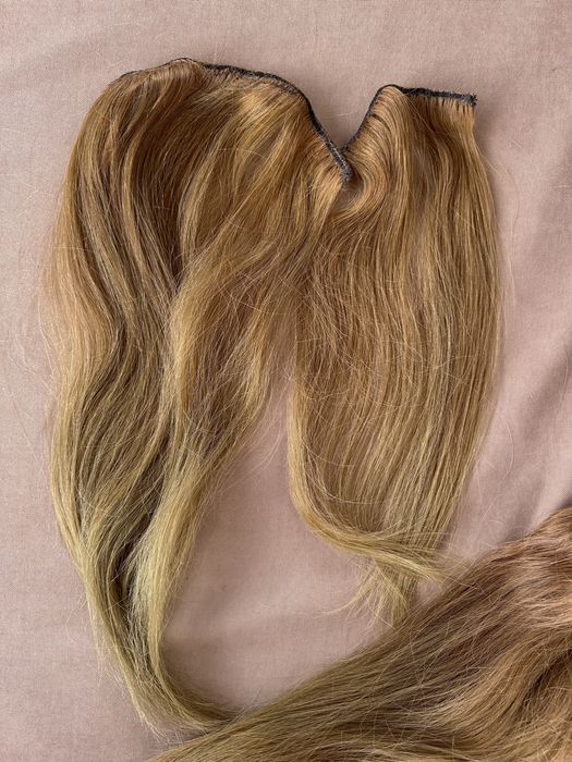 Виетнамска коса 55 см 150гр( тъмно рус)