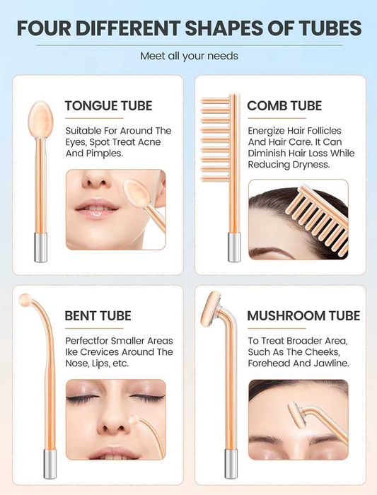 Дарсонвал - Козметичен апарат за повърхностна дезинфекция.