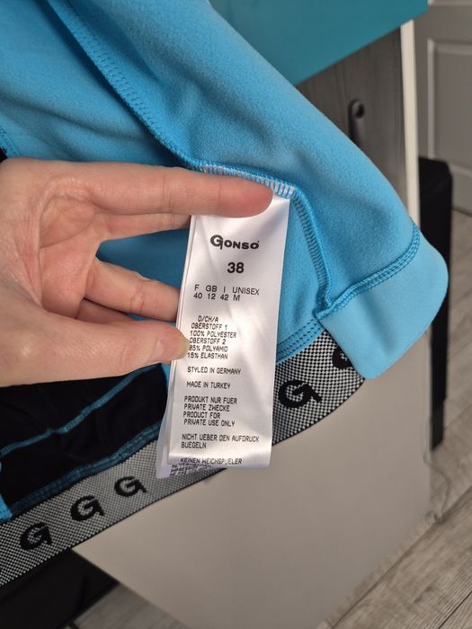Jacheta hanorac bluza ciclism Gonso noua cu etichetă unisex nr  38 M