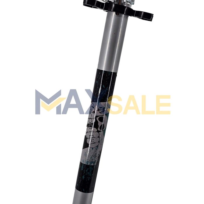 Детска тротинетка бяло с разноцветни кръгове триколка колела скутер