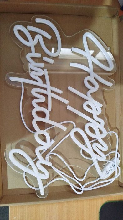 Panou LED Neon Ulalaza, Decor Perete, cu USB, zgârieturi fine