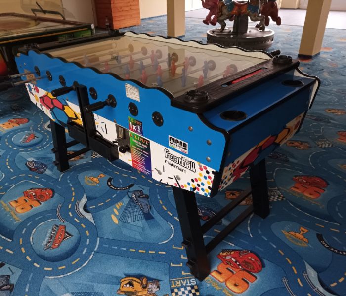 Vand kiddie rides air hockey masa de fotbal