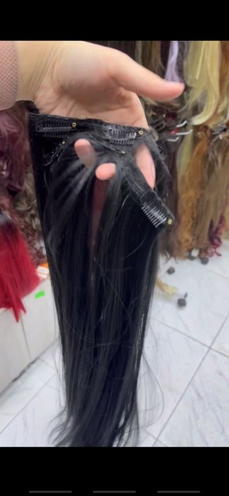 Narashka zakolkalik soch 80 sm qora rang