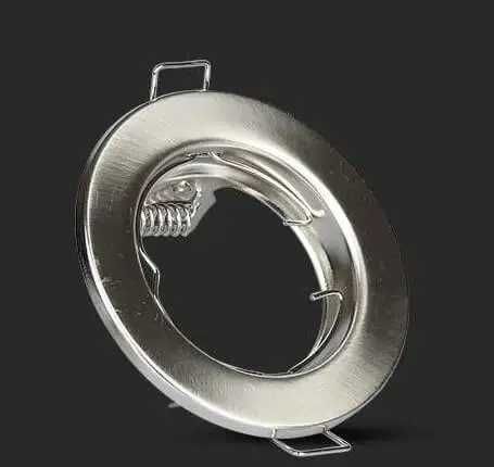 GU10 Корпус Луничка Кръг Сатен Никел ( Мат)  - Цената е за 1  брой