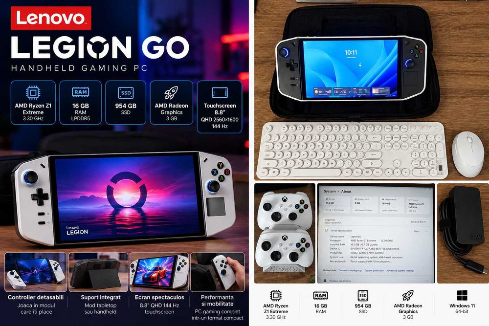 Lenovo Legion Go 1TB Z1 Extreme 2 Controllere Xbox Mouse Tastatura
