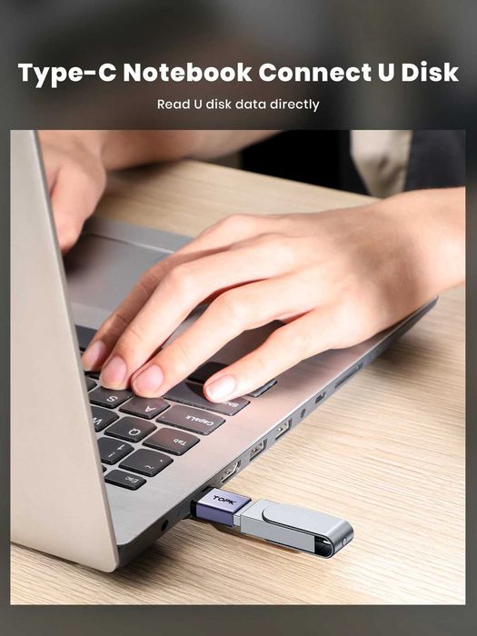 Преходник от USB 3.0 към USB Type C адаптер OTG за флашки 100 MB/s