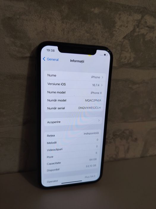 IPhone X 64GB 80% Display Original