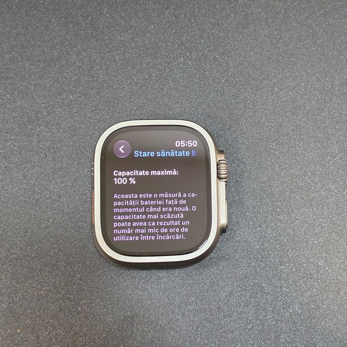 Hope Amanet P8 Apple Watch Ultra 2 Baterie 100% usor fisurat spate