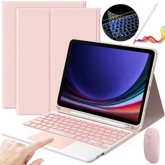 Калъф с клавиатура, Apple Pencil и мишка за iPad